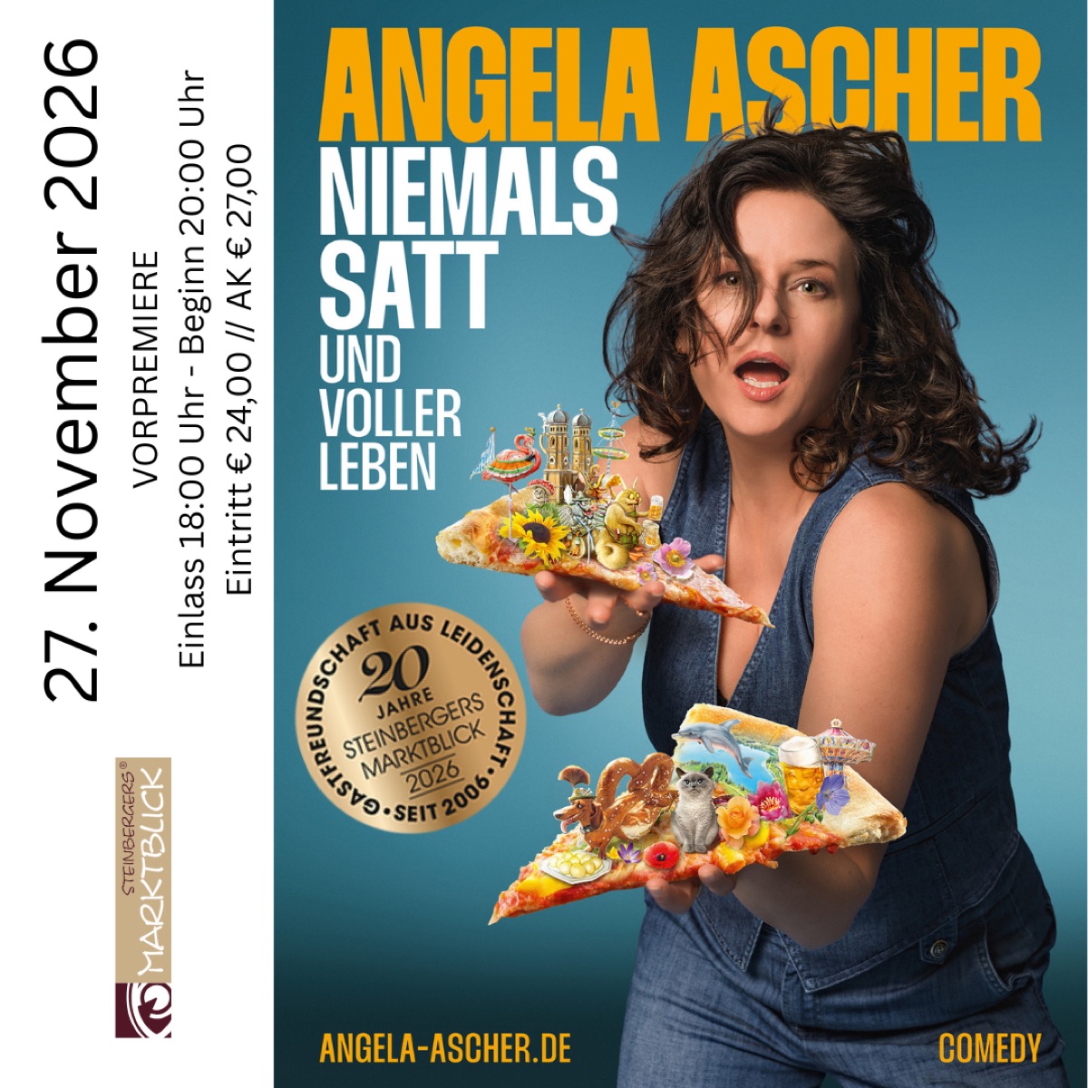 Angela Ascher - VORPREMERE - Niemals satt und voller Leben